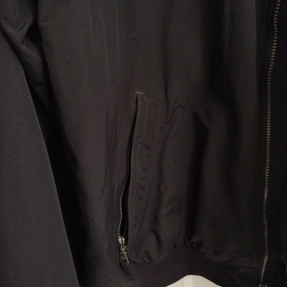 Men's Squall Jacket Land's End Jacket Fleece Lined Zip Pockets XL Black Jacket - Picture 5 of 10